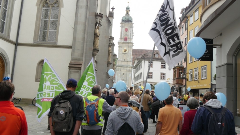 Demonstrationszug vom September 2016 zur Friedenskundgebung am Grüningerplatz, St. Gallen  (1/1)